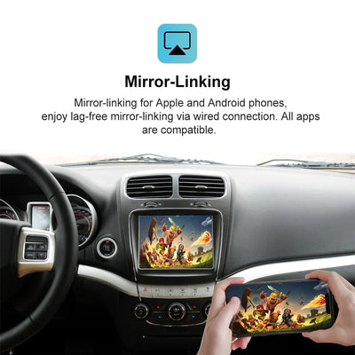 Wireless CarPlay Android Auto Upgrade Module for Dodge 8.4 inch Charger Ram Challenger Journey Durango Car Play Retrofit