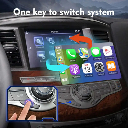 Wireless Apple Carplay/Android Auto Module For Infiniti Q50 QX50 QX60 Q70 QX70 FX35 GX35 FX50 EX25 EX35 Nissan Patrol AirPlay Mirror Link GPS OEM Camera