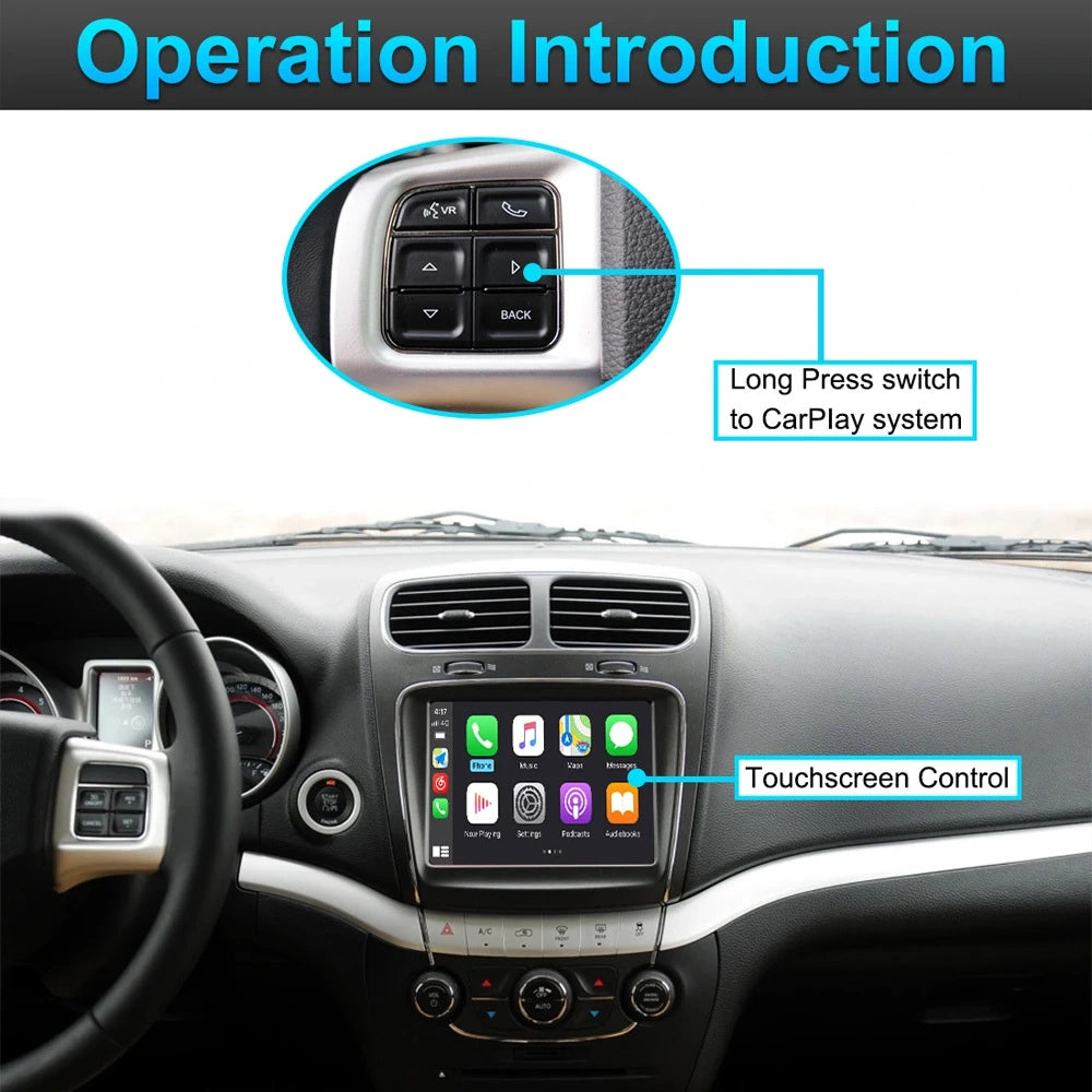 Wireless CarPlay Android Auto Upgrade Module for Dodge 8.4 inch Charger ...