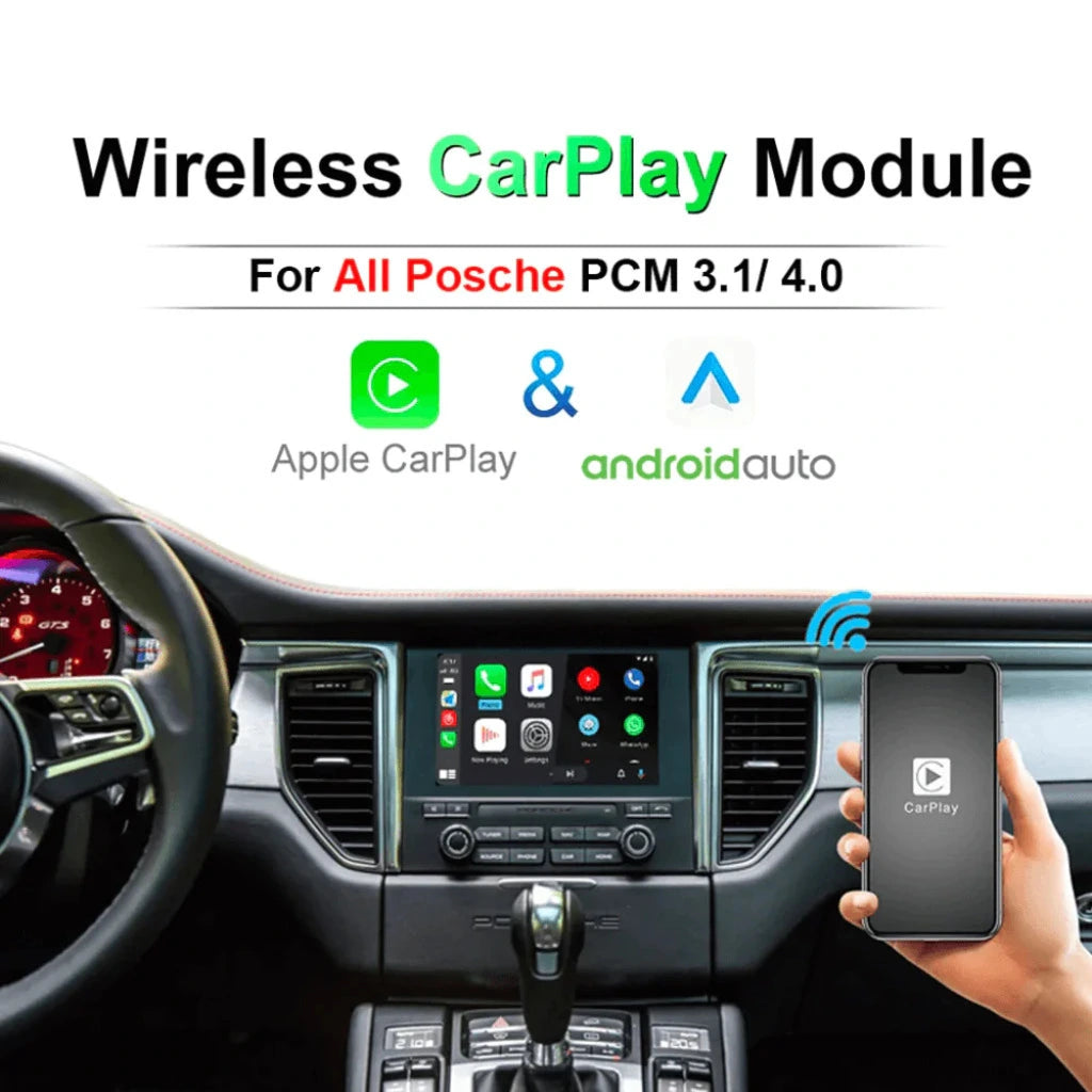 Wireless CarPlay Android Auto for Porsche 911 Boxster Cayman Macan Cayenne Panamera PCM3.1 4.0 2011-2018 Video Module Box