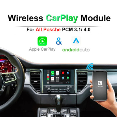 Wireless CarPlay Android Auto for Porsche 911 Boxster Cayman Macan Cayenne Panamera PCM3.1 4.0 2009-2018 Video Module Box