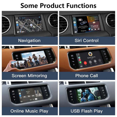Wireless Apple CarPlay/Android Auto Upgrade Module for Land Rover Jaguar Bosch Discovery4 Evoque Freelander2 XE XF XJL Mirroring Decoder