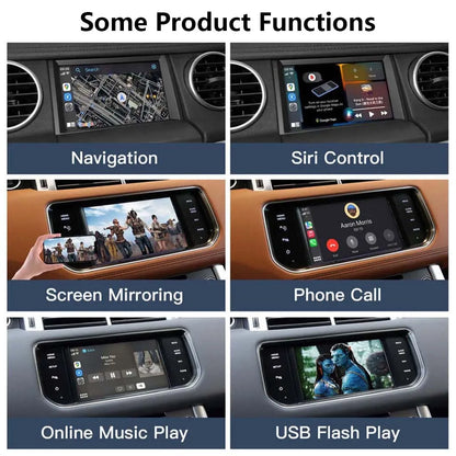 Wireless Apple CarPlay/Android Auto Upgrade Module for Land Rover Jaguar Bosch Discovery4 Evoque Freelander2 XE XF XJL Mirroring Decoder