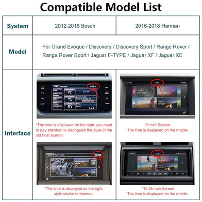 Wireless Apple CarPlay/Android Auto Upgrade Module for Land Rover Jaguar Bosch Discovery4 Evoque Freelander2 XE XF XJL Mirroring Decoder