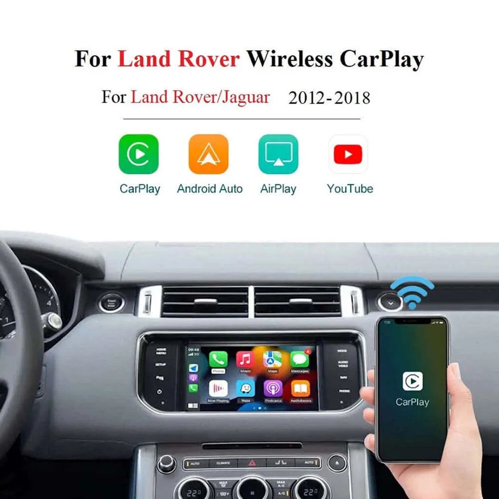 EZoneTronics Adattatore CarPlay Wireless E Android Auto Per Land Rover E Jaguar 2016-2019 – Plug & Play Con SWC, GPS E Siri