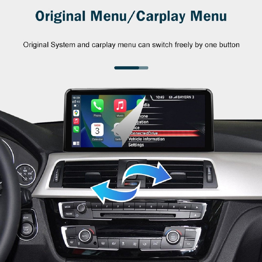 10.25 LINUX SCREEN BMW 1 2 Series F20 F21 F22 F23 E87 2004-2016 UPGRADE Wireless Carplay/Android Auto
