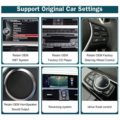 10.25" LINUX SCREEN BMW X5 F15 F85 E70 X6 F16 F86 E71 E72 2007-2016 UPGRADE Wireless CarPlay/Android auto NBT CCC CIC