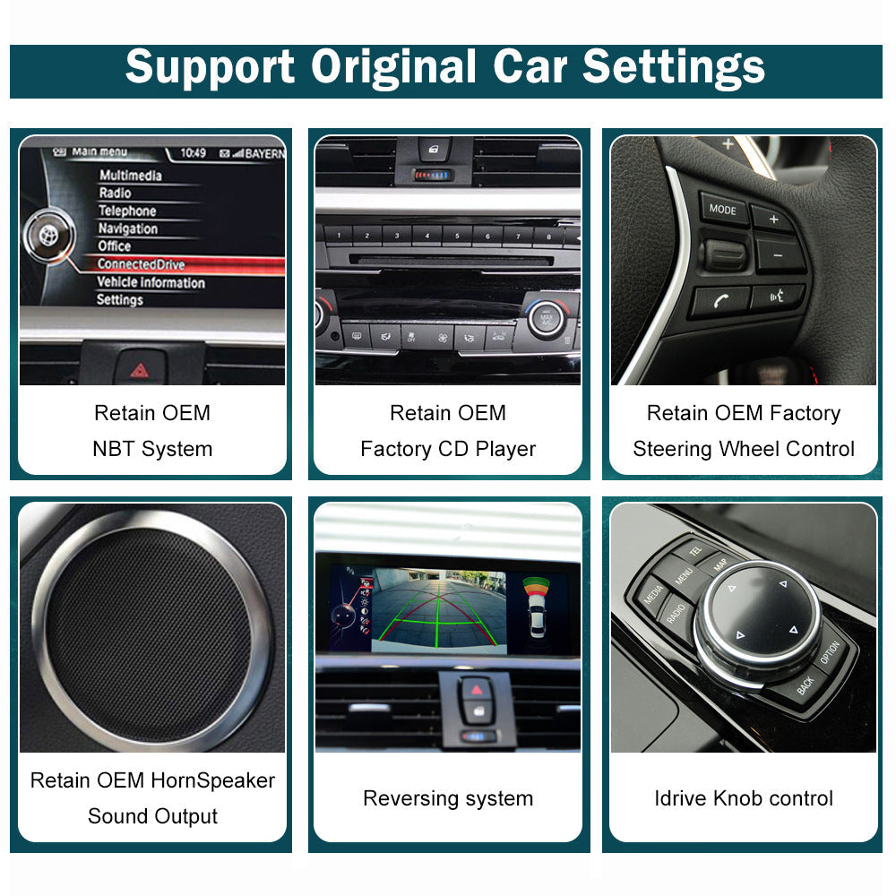 10.25 LINUX SCREEN BMW 1 2 Series F20 F21 F22 F23 E87 2004-2016 UPGRADE Wireless Carplay/Android Auto