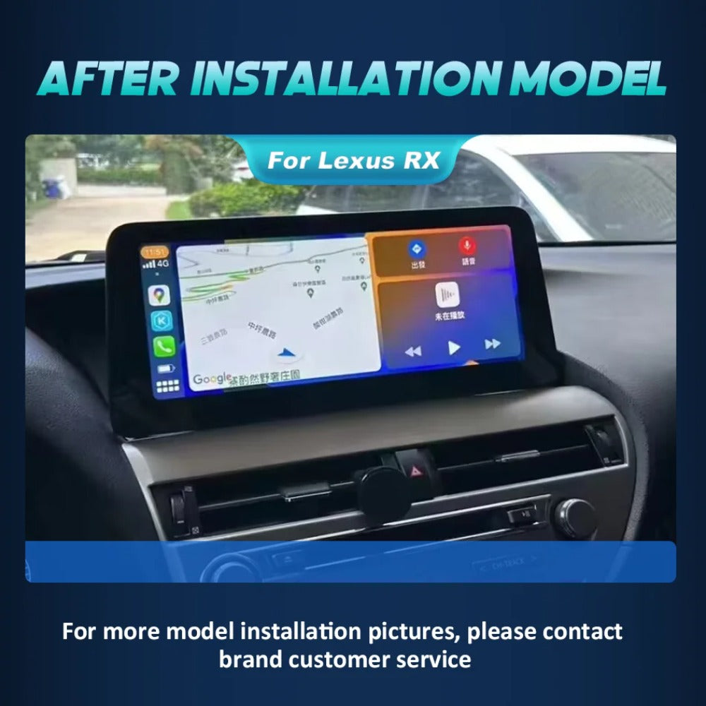 12.3" Multimedia Player Android CarPlay For Lexus RX RX270 RX350 450 2009-2015