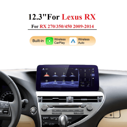 12.3" Multimedia Player Android CarPlay For Lexus RX RX270 RX350 450 2009-2015