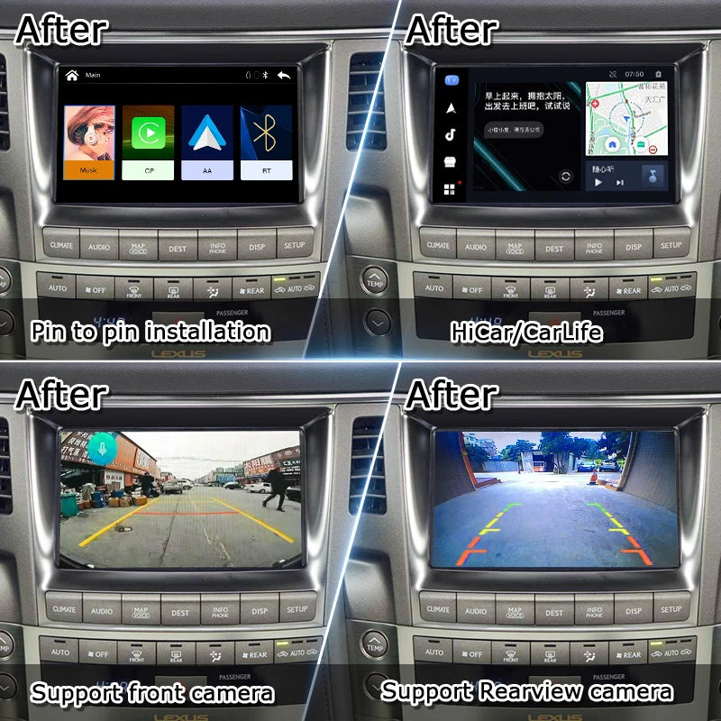 Wireless CarPlay Module for 2013-2021 Lexus GX460 LX570  Land Cruiser LC200 Crown with Android Auto