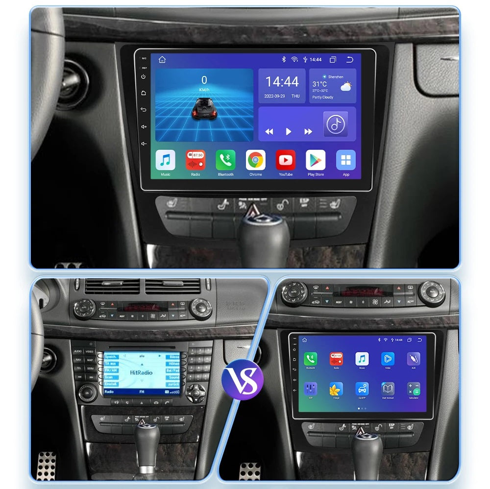 Wireless Carplay Android 12 Car Radio For Mercedes Benz E-class W211 W463 W219 W209