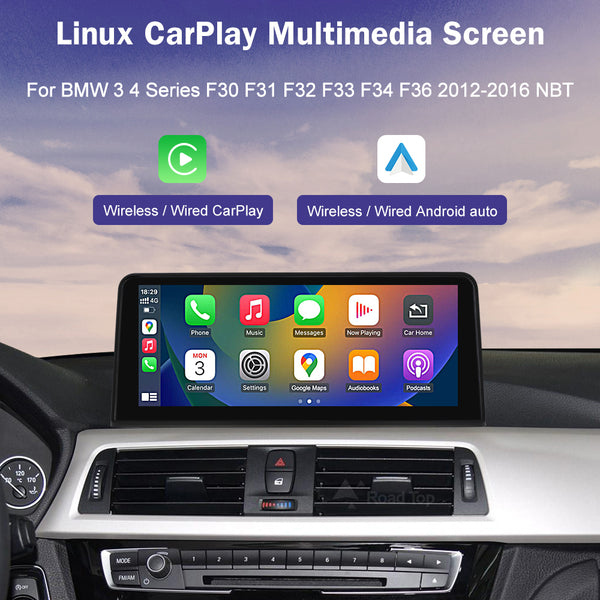 10.25 LINUX SCREEN BMW 3/4 Series F30 F31 F32 F33 F34 F36 2012-2016 UPGRADE  Wireless Carplay/Android auto NBT